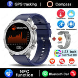 2025 AMOLED Smart Watch with Bluetooth Calling - GPS, NFC & Health Monitoring