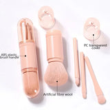 4-in-1 Portable Makeup Brush Set – Travel-Friendly Beauty Tools for Flawless Blending & Precision