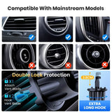 Soporte magnético para teléfono de coche: soporte seguro para rejilla de ventilación con agarre fuerte y rotación de 360° 