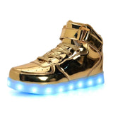 LED Light Up Sneakers – Glow in the Dark Shoes for Kids & Adults (Unisex, Rechargeable)