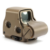 Mira holográfica de punto rojo y verde: mira réflex con montura de 20 mm para caza y airsoft