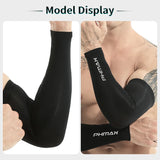 Men’s UV Protection Ice Silk Arm Sleeves – Non-Slip, Breathable Summer Sports Gear