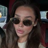 Gafas de sol ovaladas retro: elegantes gafas UV400 para mujeres y hombres
