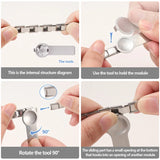 Vintage Stainless Steel Chain Link Bracelet – Unisex Fashion Accessory