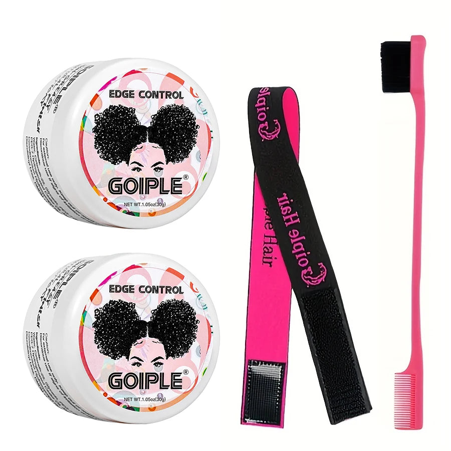 4-Piece Edge Control Wax Set – Long-Lasting Hold & Shine for All Hair Types