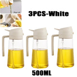 Oil Spray Bottle for Cooking – Refillable Olive Oil Dispenser for BBQ, Baking & Kitchen Use (200ml–500ml)