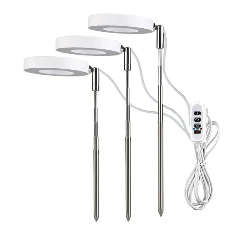 Full Spectrum LED Grow Light with Adjustable Brightness & Timer for Indoor Plants