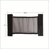 Universal Car Back Seat Mesh Storage Net – Elastic Organizer with Magic Sticker for Trunk or Seat Back