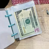 Carpeta de ahorros con desafío | Organizador de presupuesto con sobres y registro de efectivo