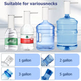 Dispensador de agua para botellas, bomba de agua automática plegable universal con pantalla, bomba de agua potable eléctrica portátil