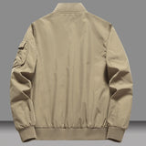 Men's Cotton Flight Jacket – Loose Fit Baseball Jacket for Spring & Autumn