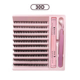 DIY Lash Extension Kit with 200 Natural Cluster Lashes
