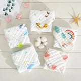 Toallas faciales para bebés de muselina ultra suave de 6 capas: toallitas suaves y absorbentes