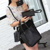 2024 Women's Four-Piece Shoulder Bag Set – Fashionable Handbag, Messenger Bag, Wallet & Card Holder