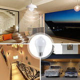 Bombilla LED con sensor de movimiento PIR inteligente: lámpara con sensor automático de ahorro de energía (E27/B22, 12 W-20 W, 85-265 V)