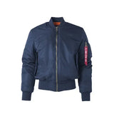 Men’s Winter Military Jacket – Thick Short Zip-Up Outerwear with Stand Collar