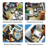 Modern Villa Architecture Building Set - Modular City Street View Blocks for Adults & Teens