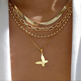 Collar vintage de varios estilos en color dorado nuevo para mujer, conjunto de collares con colgante de cristal multicapa de estilo bohemio y moderno, regalos de joyería