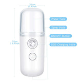 Portable Nano Facial Steamer – USB Rechargeable Mist Sprayer for Skin Hydration & Rejuvenation