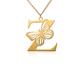 Elegant 18K Gold Butterfly Pendant Necklace – Trendy & Stylish Jewelry for Women