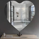 Heart-Shaped Acrylic Wall Mirror – Stylish & Shatterproof Home Décor