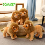Realistic Lion Plush Toy – Ultra-Soft Stuffed Animal Pillow for Kids & Home Decor