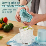 Silicone Ice Cube Mold – Compact Round Ice Bucket for Fast-Freezing Mini Cubes
