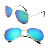 FOENIXSONG Fashion Pilot Round Gradient Mirror Sunglasses for Men & Women