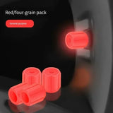 Glow-in-the-Dark Tire Valve Caps – Fluorescent Stem Covers for Cars, Motorcycles & Bicycles