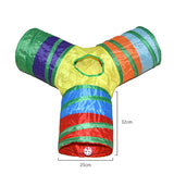 Foldable Cat Tunnel Toy – Interactive Play Tube with Crinkle Material for Kittens & Small Pets
