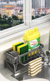 Kitchen Sink Organizer Rack | Storage for Sponges, Detergent & Cleaning Cloths