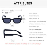 Luxury Polarized Square Sunglasses – 2025 Trendy Rectangle Shades for Men & Women