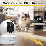 3MP 5G/2.4GHz WiFi Smart Indoor Security Camera with Motion Tracking & Night Vision