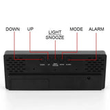 Modern Digital Alarm Clock with LED Display – Perfect for Bedroom, Office, or Desk