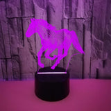 3D Horse LED Night Light – Touch Control Lamp for Kids & Holiday Decor