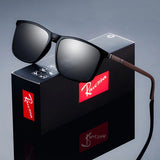 Gafas de sol polarizadas cuadradas de moda para hombres: gafas de diseñador de lujo con protección UV400 