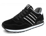 Men’s Breathable Patchwork Mesh Lace‑Up Sneakers – Lightweight Outdoor Running Shoes