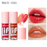 Aceite hidratante para labios en gelatina: cuidado labial duradero, hidratante y brillante