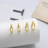 Oversized Punk Style Geometric Hoop Earrings for Women