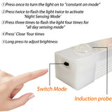 Luz nocturna LED con sensor de movimiento: lámpara inalámbrica recargable para gabinetes y escaleras