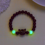 Tassel Big Eye Cat Beaded Bracelet for Women & Men – Trendy Skull Ceramic Aesthetic Party Jewelry