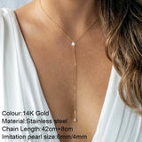 Trendy Stainless Steel Moon Pendant Necklace – Elegant & Durable Jewelry for Women