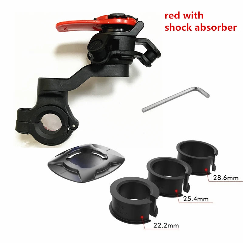 Universal Motorcycle and Bicycle Phone Holder – Shockproof, Anti-Shake, Adjustable Mount for Smartphones (4.7-7.2 inches)