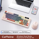 Wireless Bluetooth Keyboard with Smart Screen and RGB Backlighting – Multi-Device, Ergonomic 96-Key Design