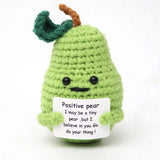 Handmade Knitted Plant-Themed Decorative Doll