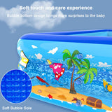 Large Inflatable Family Swimming Pool with PVC Frame - Outdoor/Indoor Summer Fun