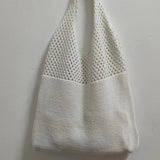 Crochet Shoulder Bag – Stylish Hollow Weaving Tote for Women