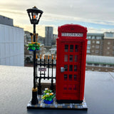 London Red Telephone Booth Building Blocks Set – 1460PCS Street View Puzzle for Kids and Adults