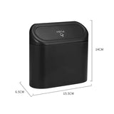 Compact Leakproof Car Trash Can with Lid – Keep Your Car Clean & Organized