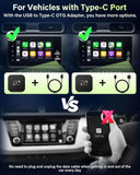 Wireless CarPlay & Android Auto Adapter - Universal Car Dongle for iPhone & Android